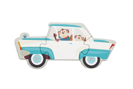 Scratch, 2 w 1 Puzzle podłogowe i pierwsze puzzle - Miasto 80 el.