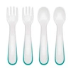 OXO Sztućce Plastikowe 12m+ Teal 4 szt