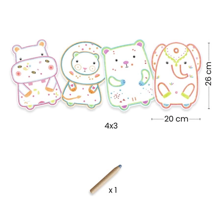 Magiczne kolorowanki - DZIKIE ZWIERZĘTA DJ00062