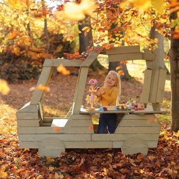 Outdoor drewniany Food Truck dla dzieci 10045 Erzi samochód kuchnia sklep