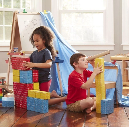 Drewniana tablica edukacyjna i sztaluga z regulacją Deluxe Melissa & Doug 11282 drewniane tablice edukacyjne