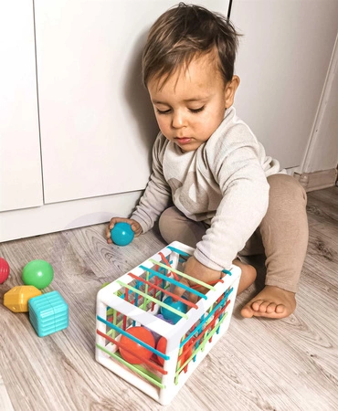 WOOPIE Elastyczna Kostka Sensoryczna Sorter dla Dzieci Kolorowe Kształty 13 el.