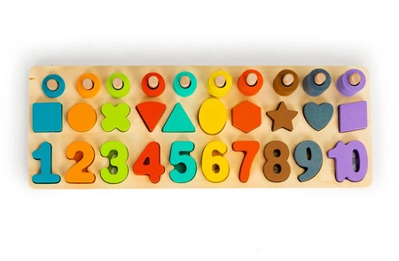 Liczydło dla dzieci sorter układanka 3w1 Ecotoys