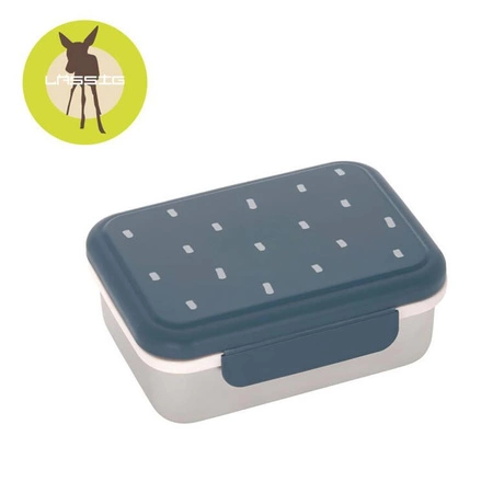 Lassig Lunchbox ze stali nierdzewnej Happy Prints granatowy
