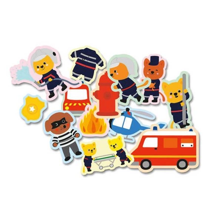 Auzou Zestaw 100 naklejek Strażacy i policjanci 59285