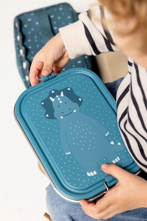 Duży stalowy lunch box - Triceratops Trixie Baby