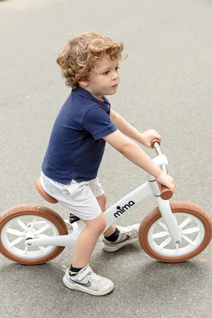 Rowerek biegowy dla dziecka mima zoom lite - biały / camel