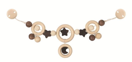 Księżyc i gwiazdki - zabawka drewniana, 733720-Heimess nature, zabawki do wózka, dla niemowlaków