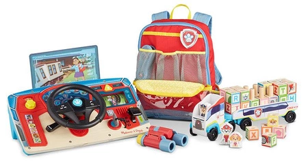 Plecak dla dzieci Psi Patrol Melissa and Doug 33271 Mały odkrywca 15 el. lornetka kompas