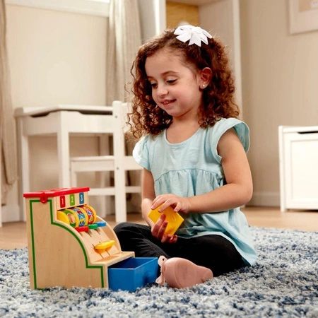 Drewniana kasa fiskalna