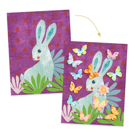 Zest. artystyczny z bibułą LEŚNE ZWIERZĘTA DJ00082