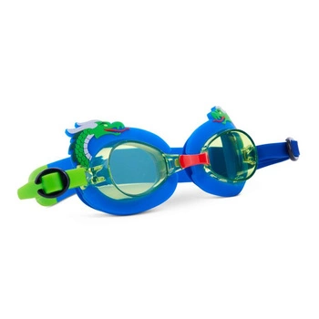 Okulary do pływania dla dzieci, Mini smok, zielony, 3+, Aqua2ude