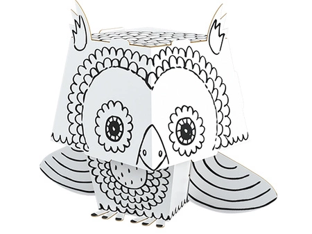 Kolorowanka 3D Cube head Sowa 3l+ MONUMI