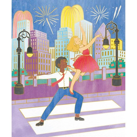 Zestaw kreatywny Złote kontury Tancerki 6+, Janod