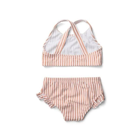 110/116 Bikini Juliet – Coral blush/creme de la creme stripe - Liewood
