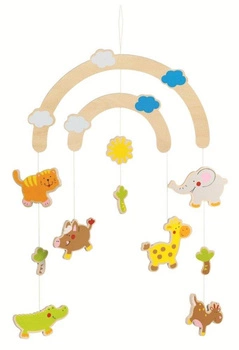 Drewniana zawieszka do pokoju dziecka, dżungla, goki