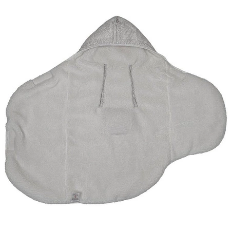 Lodger Wodoodporny wielofunkcyjny otulacz śpiworek z polarowym wnętrzem szary Taslon Drizzle