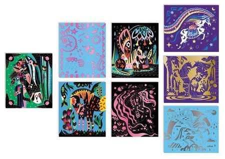 Zestaw kreatywny Do zdrapywania Koty 5+, Janod