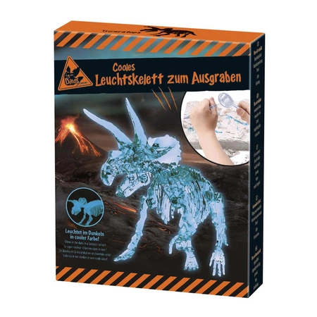 Wykopaliska, Świecący Szkielet Dinozaura - Niebieski, Zestaw naukowy