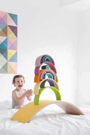 Deska do balansowania Original z filcem, Red, Wobbel