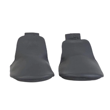 Lodger Skórzane buciki dla niemowląt szare Stepper Gunmetal r. 20