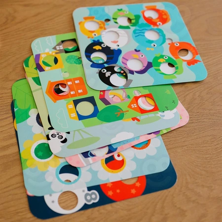 TOOKY TOY Drewniana Gra Zręcznościowa 2w1 Wyciągnij Robaczki dla Dzieci