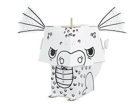 Kolorowanka 3D do składania Smok 4l+ MONUMI