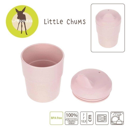 Kubek z silikonową pokrywką z dziubkiem Little Chums Mysz