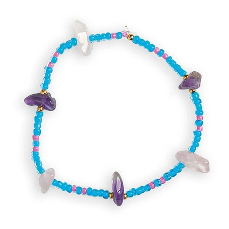 Zestaw kreatywny do tworzenia biżuterii z kamieniami przynoszącymi szczęście 8+, Janod