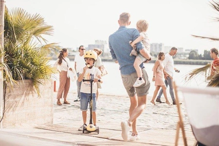 SCOOTANDRIDE Kask S-M dla dzieci 3+ Lemon