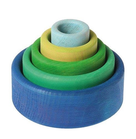 Miski, 5 szt., niebieskie, 1+, Grimm's