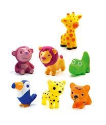 Gumowe zwierzątka 7 szt. TROPO-SAVANA DJ09117
