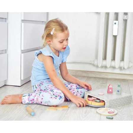 VIGA PolarB Drewniany Zestaw do Robienia Pizzy Piec Akcesoria