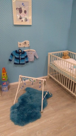 Drewniana miarka wzrostu Baśniowa szarość 60738-Goki, pokój dziecka