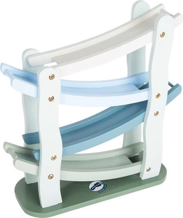 Zjeżdżalnia dla samochodzików Blue Wonder 11651-Small foot, tory wyścigowe i zjeżdżalnie dla autek