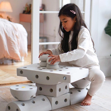 MODU - Half Ball Kit - piankowe półkule rozwijające motorykę dużą, niebieskie