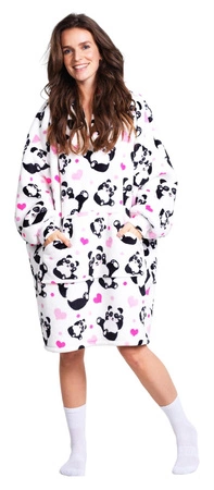 Bluza koc Oversize Panda Cozy Noxxiez CH354