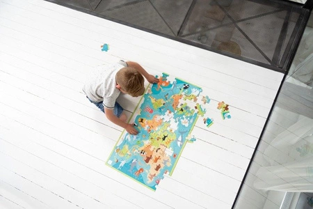Scratch, Puzzle Mapa Świata i Zwierzęta