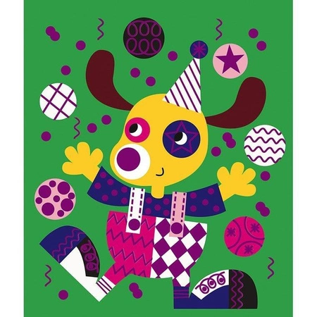 Zestaw kreatywny Do zdrapywania Graficzne zwierzątka 4+, Janod