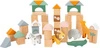 Drewniane klocki i figurki zwierząt Safari 11699- Small Foot, klocki dla dzieci