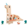 Drewniany garaż piętrowy z windą i 6 akcesoriami Dinozaury 2+, Janod