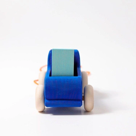 Ciężarówka do ciągnięcia, niebieska, 1+, Grimm's