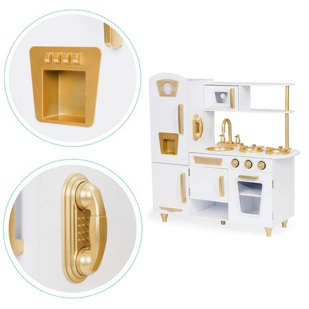 Duża drewniana kuchnia dla dzieci