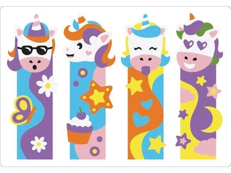 Zestaw do kolorowania piaskiem Jednorożce 5l+ SABBIARELLI