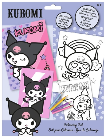 Kolorowanki z kredkami Kuromi KU00019
