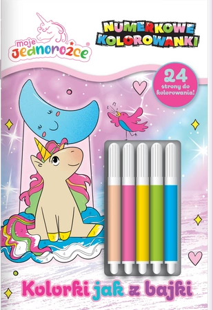 Kolorki jak z bajki. Moje Jednorożce. Numerkowe kolorowanki