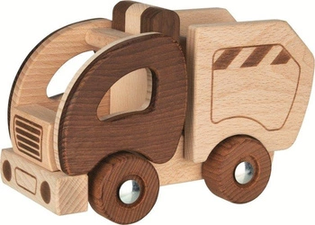 Drewniane auto dla dzieci Śmieciarka Goki Nature