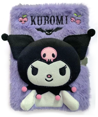 Pamiętnik pluszowy A5 3D Kuromi KU00010