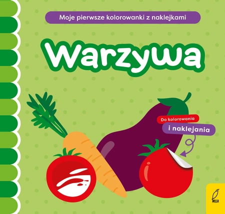Warzywa moje pierwsze kolorowanki z naklejkami