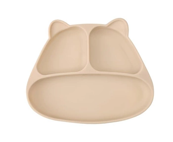 Mombella Talerzyk z Przyssawką Panda Light Brown